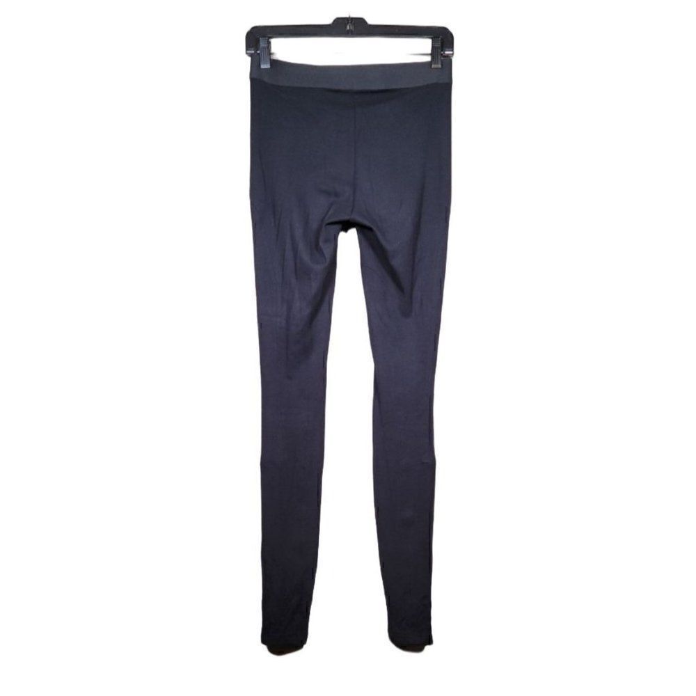 Theory Black Seamed Leggings Sz P - Picture 2 of 9